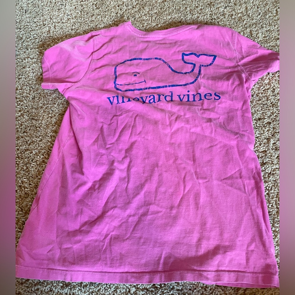 Pink and Blue Vineyard Vines t-shirt